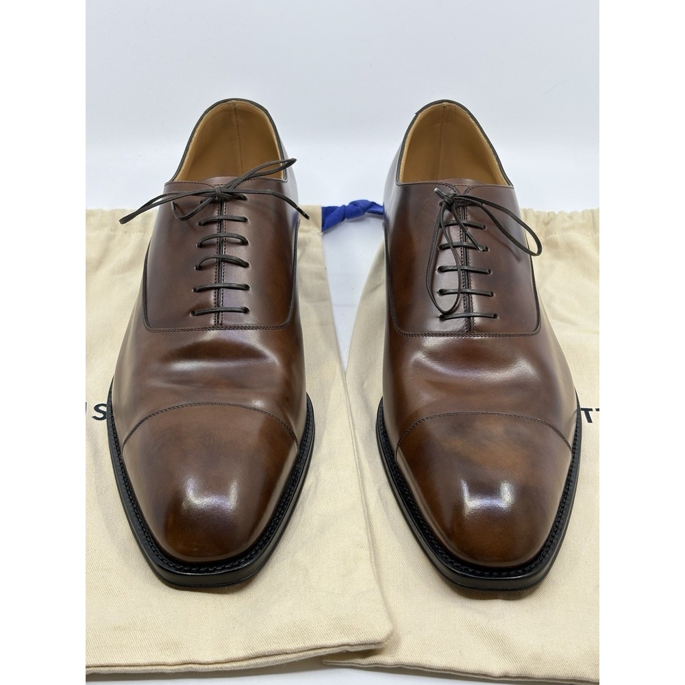 Louis Vuitton mens brown oxford dress shoes US size 12 Comes W Box richelieu - Picture 4 of 13
